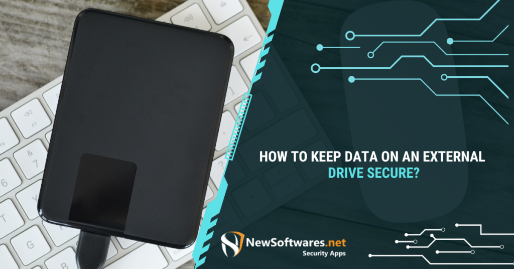 How do I secure files on my external hard drive?