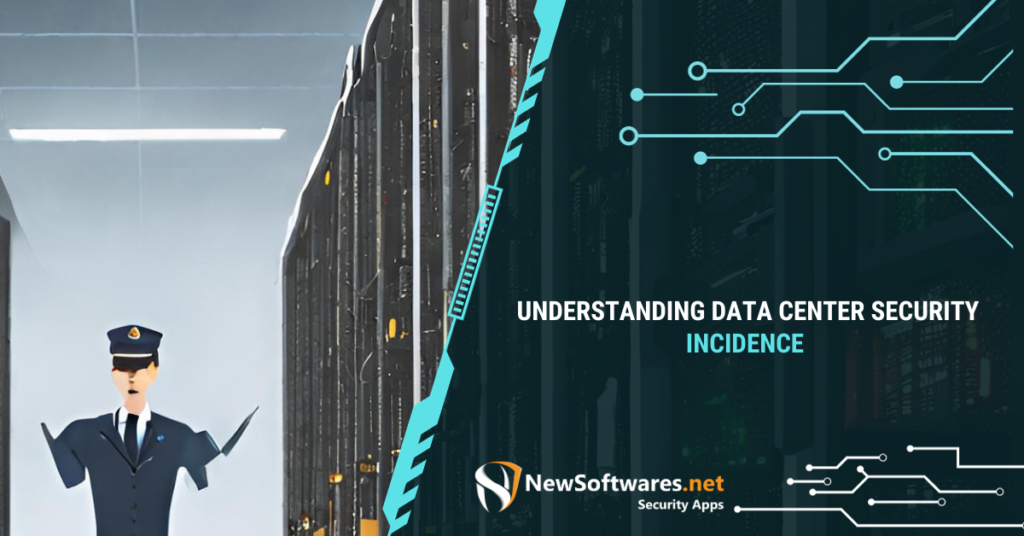 An illustrative image depicting data center elements and security incident indicators, representing the theme of understanding data center security incidents.