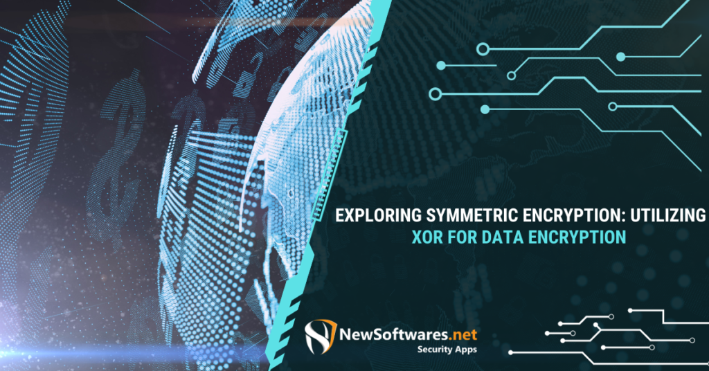 How is data encrypted using symmetric encryption?