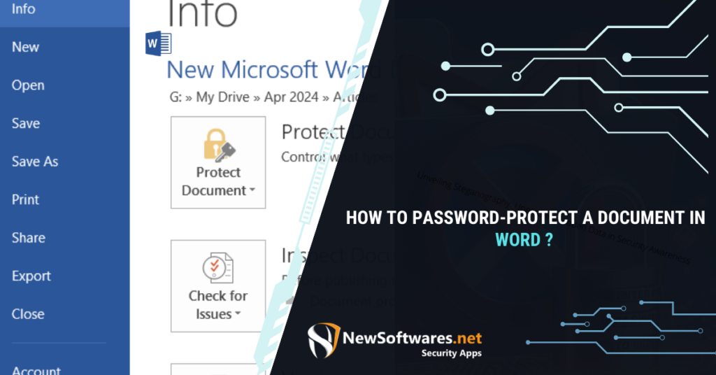 How to Password-Protect a Document in Word