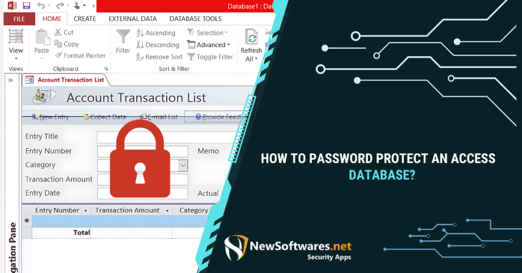 How to Password Protect an Access Database