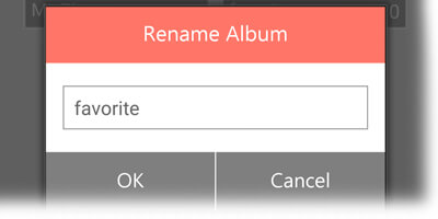 rename album option