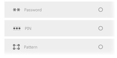 passwords screen