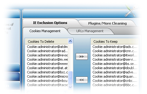 ie exclusion options