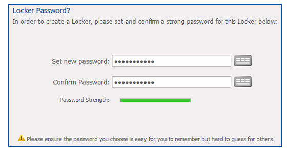 create locker password