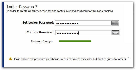 easy file locker password