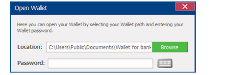 open wallet