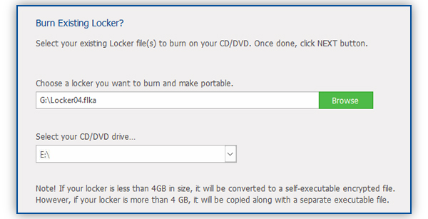 burn existing locker screen