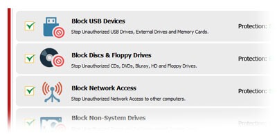 usb block features