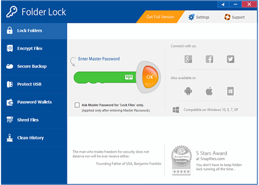 file lock password software free download