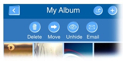 photos unhide delete move email iphone