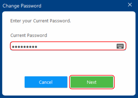 change password