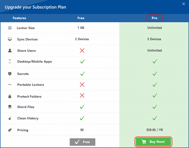 subscription plan